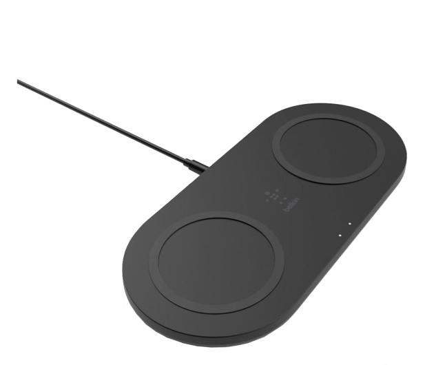 BELKIN Ładowarka bezprzewodowa podwójna 15W czarna WIZ008vfBK - 679944 - zdjęcie